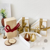 Domestic spot Japanese HACCI Clover rose diamond wooden box honey gift box Teachers Day gift box Mid-Autumn Festival