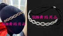  Latin dance headdress Modern dance competition Professional Children adult full diamond hair band Forehead hair accessories Accessories