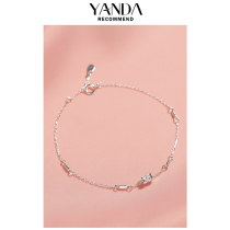 Gorgeous 925 sterling silver small waist bracelet girls light luxury niche exquisite female simple personality fashion temperament jewelry