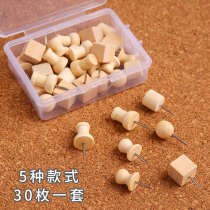 Creative pin ins felt message cork board I-shaped nail cute photo wall decoration tack wooden nail
