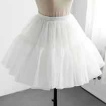 lolita skirt brace boneless lolita soft yarn daily brace soft girl Puff skirt cosplay violence Kamen yarn brace