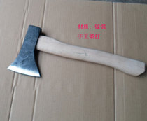 Outdoor axe felling axe cutting tree household chopping bone axe camping axe blacksmith shop hand-forged fire axe