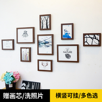 Wash mobile phone photo living room photo wall decoration creative modern hole-free hanging wall photo frame bedroom wall frame customization