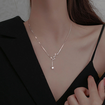 Chow Tai Fook Star Sterling Silver Big Dipper Necklace Female 2021 New Light Luxury Small Design Sense Advanced choker