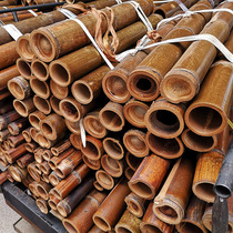 Carbonized bamboo pole indoor and outdoor partition decoration anti-corrosion anti-mold anti-cracking bamboo rod Brown Brown black bamboo bamboo pieces