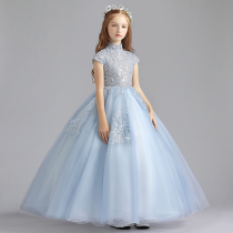 Childrens dress dress girl princess dress birthday evening dress small host Long Noble foreign piano costume
