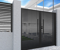 Japanese luxury wrought iron Villa wall gate courtyard gate school homestay Garden Garden yard door Community single and double open door