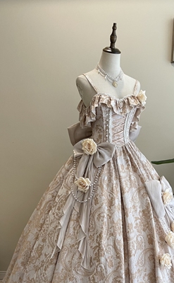 taobao agent [Rossia Song Li] The original design of the original design lolita flower marriage wedding dress adult dress gorgeous and champagne