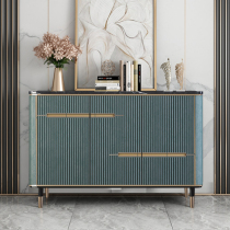Italian light luxury entrance cabinet Modern simple marble dining side cabinet Living room wall entry storage storage decorative cabinet