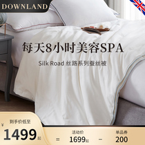 DOWNLAND high-end light extravagant silk quilted by 100 mulberry silk air conditioning Genuine Silk Spring Autumn Quilt by Core Four Seasons