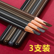 Hard core machete eyebrow pencil waterproof sweat-proof non-bleaching long-lasting natural and vivid wooden hard net red makeup artist