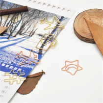 Creative bookmark paperclip paper clip metal cute shape plane cherry blossom cartoon storage file clip