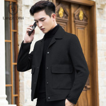 Fall Winter Wool Coat Men's Short Wool Wool Handmade Double-sided Wool Jacket No Cashmere Coat Coat Men's Tide