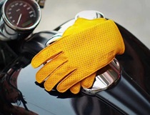 Spot Uglybros ugly Brothers Summer men and women vintage gloves touch screen breathable Harley yellow gloves vespa