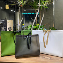 pvc new portable duty-free shop bag upscale fashion clothing store bag gift wrapping bag waterproof custom logo