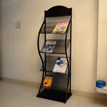 Childrens bookshelf iron Bookcase magazine rack data rack landing book shelf baby storage frame