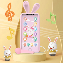 Boiled mobile phone toys can bite and prevent saliva charging touch screen baby early education puzzle music 0-1-3 years old