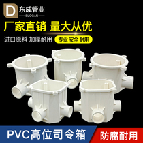 PVC national standard lamp holder box high level pre-embedded wire box 7 8 cm anise Commander box 6CM concealed round with lock mother
