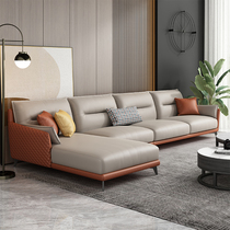 Light luxury fabric sofa Technology cloth discovery generation Simple double three-person corner Chaise small apartment Nordic living room