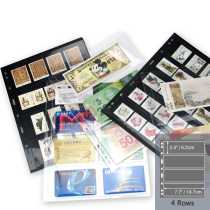  Contains 10 sheets (PCCB)General standard loose-leaf philately black background double-sided 4 lines