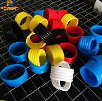 Tennis racket sealing rubber ring Hand rubber sleeve Sweat-absorbing belt fixed silicone ring Rubber ring Silicone jelly color handle ferrule