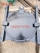 Direct door opener gate Cast iron square door 500 door machine gate One-piece gate Screw type door opener