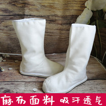 Hanfu shoes mens ancient style increase in ancient costumes womens ancient shoes Hanfu boots soap boots official boots Flower City Han shoes