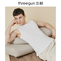Three-gun vest mens elastic cotton thin breathable bottoming underwear mens sleeveless T-shirt mens jacket sports vest