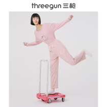 Three Guns Home Long Pants Women Full Cotton Cute Printed Shuffin Cotton Women Home Long Pants Spring Autumn Extras Lady Sleeping Pants