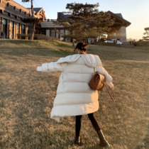 LuCC quilt 2021 Winter new niche big brand light high end bread long thick white down jacket women