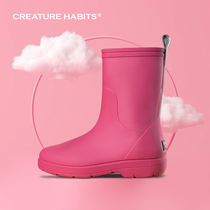 CreatureHabits American brand childrens rain boots Lightweight non-slip girls  rain boots Mid-tube fashion water shoes Summer