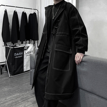 Ashkenazi trench coat Medium long coat Mens coat High sense fried street mens m51 cloak Cape British wind top