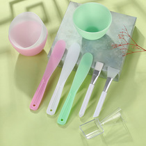 Silicone mask Bowl set mixing rod soft hair brush beauty salon mud film Bowl special tool makeup facial mask brush