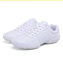 White competitive aerobics shoes womens dance shoes soft bottom non-slip cheerleading shoes childrens training shoes