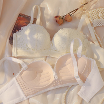 No shoulder strap lingerie female gather small breasted girl wind pure desire to collect auxiliary milk anti-sagging upper tobra hood suit bra