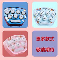 Whack-a-mole game machine mini childrens palm hand practice speed with light music toy kindergarten small gift