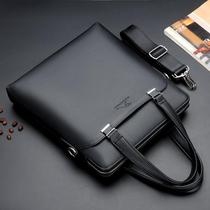 Wise Zun Kangaroo Handbag mens large capacity Business briefcase Leisure Business Briefcase mens bag Inclined Satchel Bag