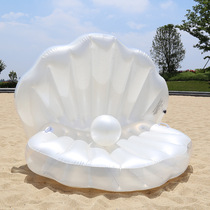 PVC floating pad shell inflatable floating row swimming deck chair surfboard mount mermaid water supplies inflatable floating bed
