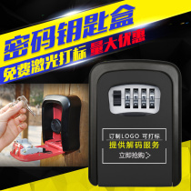 Hotel put key code lock box decoration key cat eye password key box LOGO decoration company construction site