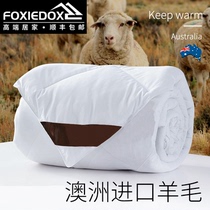 High density Australian wool quilted by winter Thickened Warm Winter Quilt Double Cotton Quilted Winter Pure Wool Bedding
