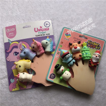 American Baby Finger Puppets Cute Animal Hands Puppet Baby Toys Over Home Kindergarten Parent-child Storytelling Props