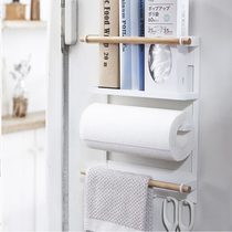 Japanese refrigerator rack kitchen storage side wall rack kitchen tissue rack paper holder magnet side rack for kitchen tissue rack