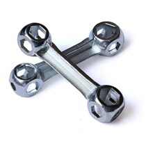 Bicycle repair tool bone wrench external hexagonal porous small wrench portable repair external hex wrench
