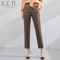 Xiang Chun Bird Western Pants Woman Little Sub Superior Sense Career Positive Dress 90% Pants Business Commute Casual Straight Cylinder Working Pants