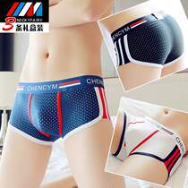 Rolise Official Flagship Store Officer Net Ice Silk Mesh Mens Underwear Breathable Flat Corner Pants Sports Sexy Thin bottom