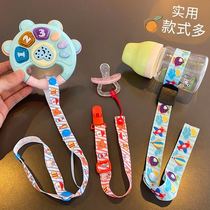 Pacifier anti-drop chain baby toy bottle bottle lanyard gum anti-drop rope baby cart strap chain clip