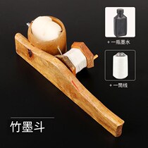 Flat wire box ink scribing wire ink bucket woodworking special site manual decoration pay-off with cover suction hair