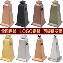 Stainless steel road cone Reflective cone Hotel parking sign Property matching high-grade isolation pier Ice cream bucket Bronze warning column