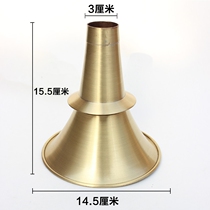 Pure handmade copper suona bowl thickened suona Bowl folk suona bowl brass suona Bowl delivery bag