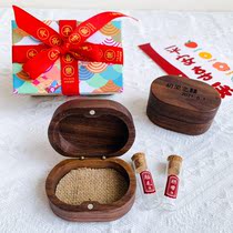 Fetal hair DIY material pack Baby fetal hair Umbilical cord souvenir collection box Newborn handprint footprints 100 days gift